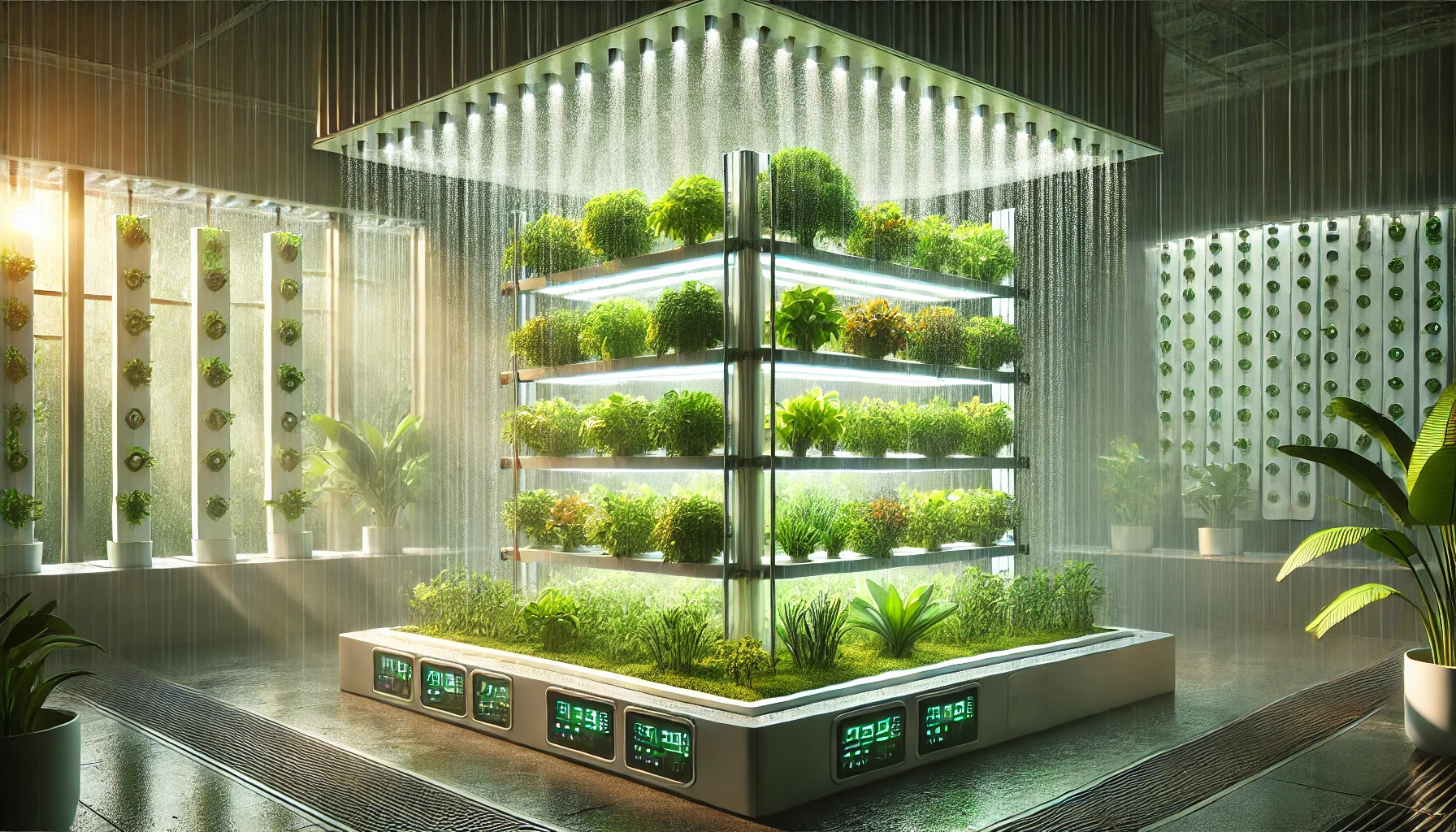 The Future of Farming: Soilless Microfarming Using Moisture and Frequencies