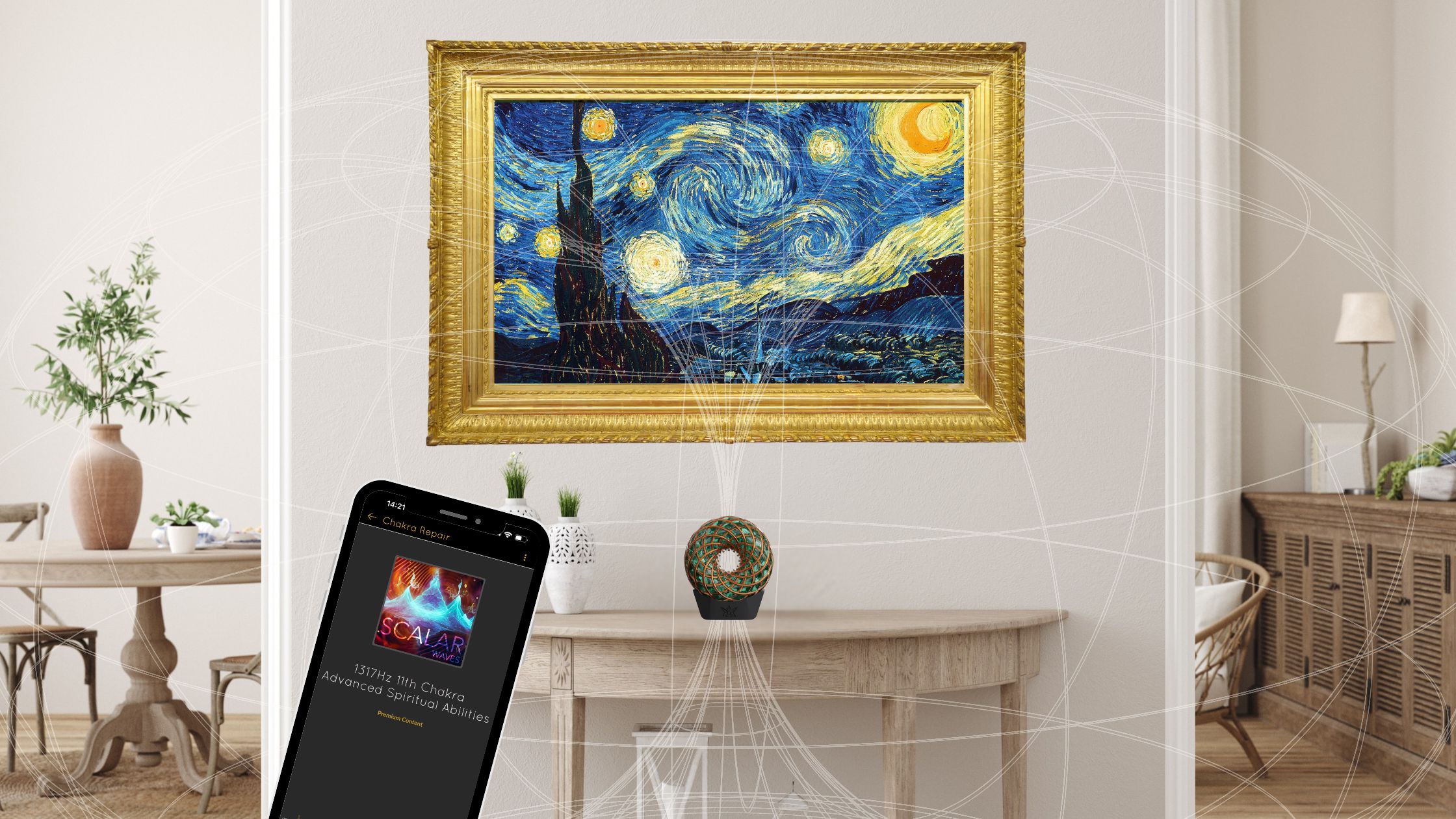 Art as Energy: Imprinting Frequency into Paintings for Conscious Transformation