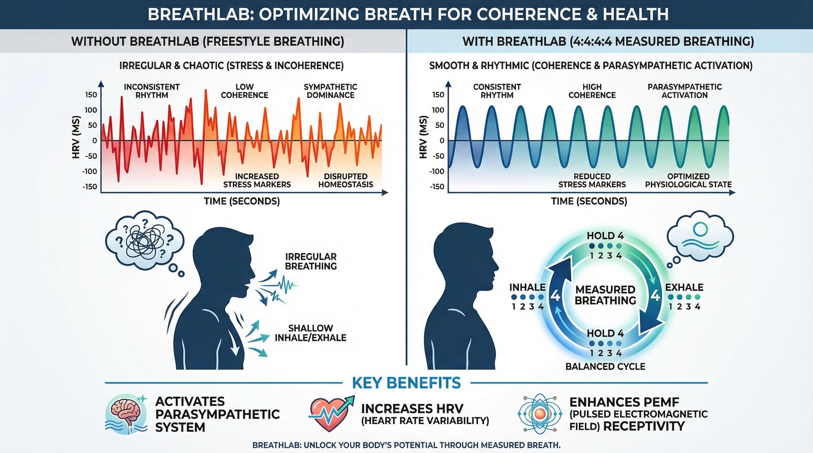 BreathLab Comparison - Freestyle vs Measured Breathing