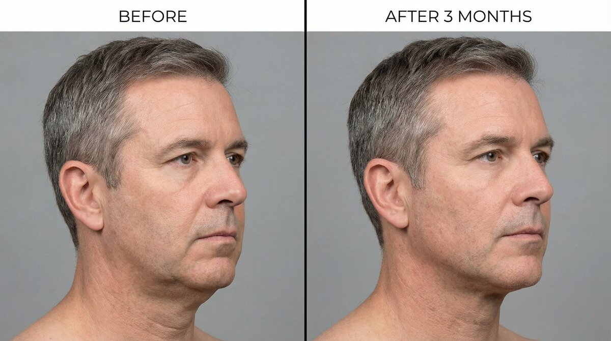 Male Before and After PEMF Therapy - 3 Months Results