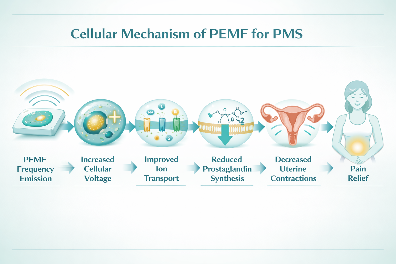 Cellular Mechanism of PEMF for PMS