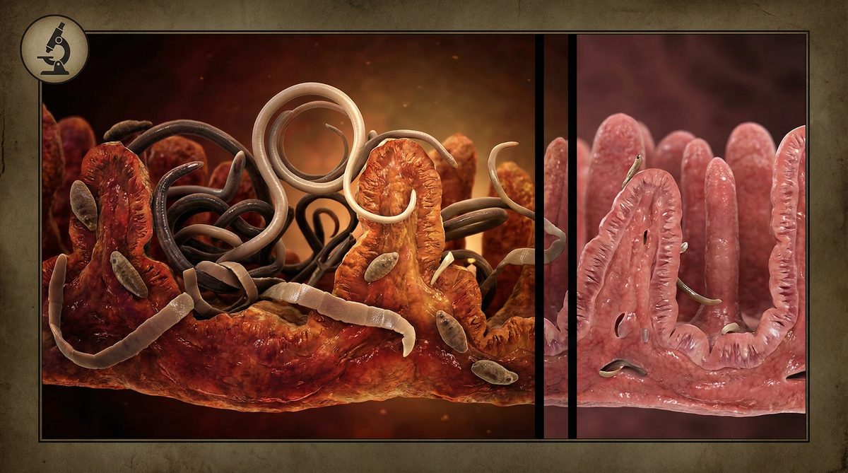 Before: Intestinal Parasite Infestation