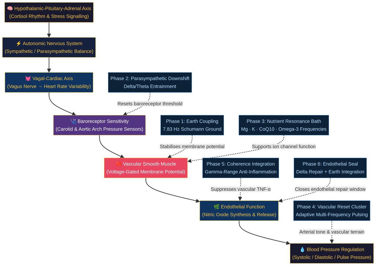 Cardiovascular Bioelectric Cascade Diagram