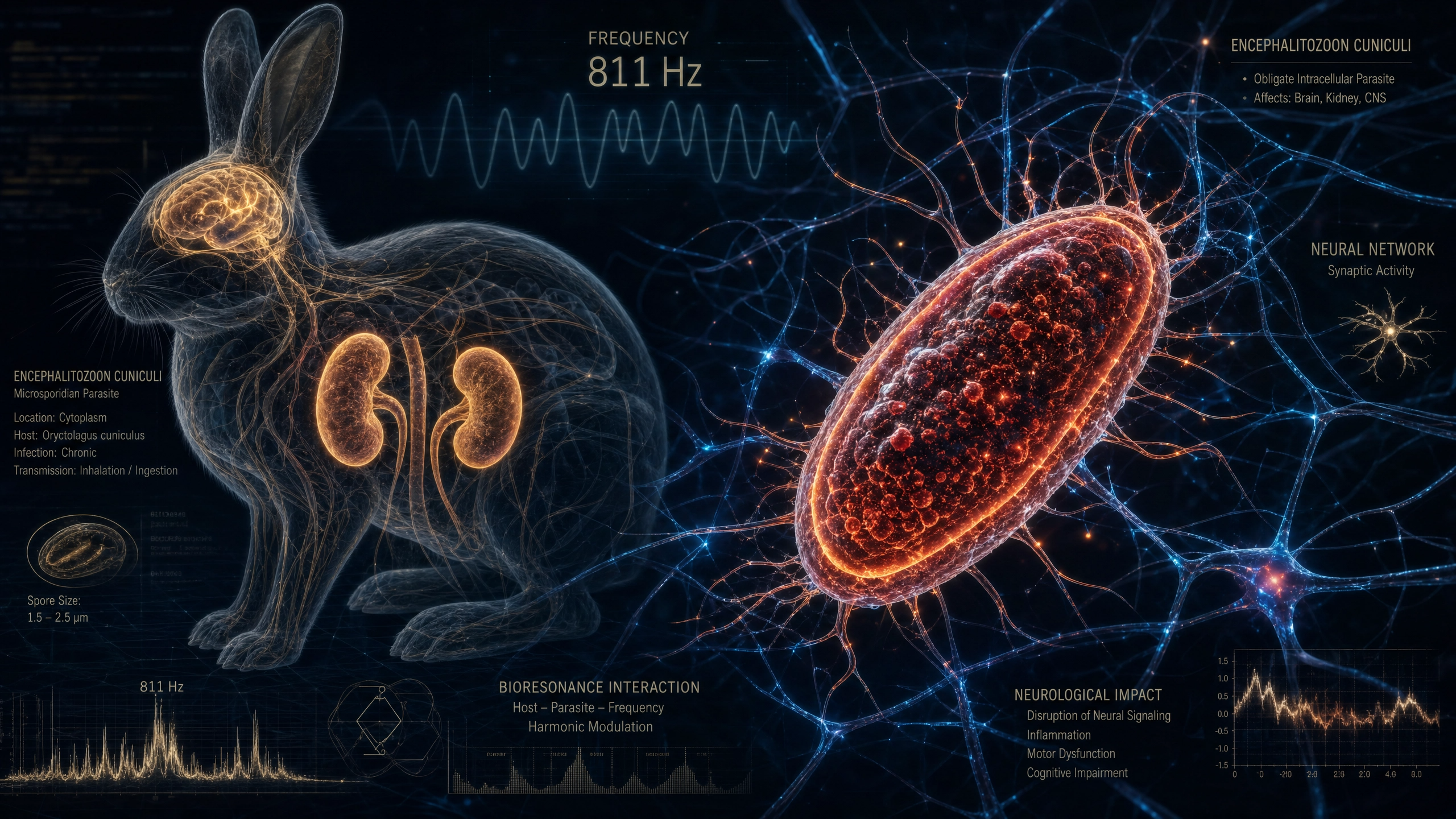 The Rabbit Parasite That Invades the Brain: Why E. Cuniculi Requires 811 Hz Terrain Support