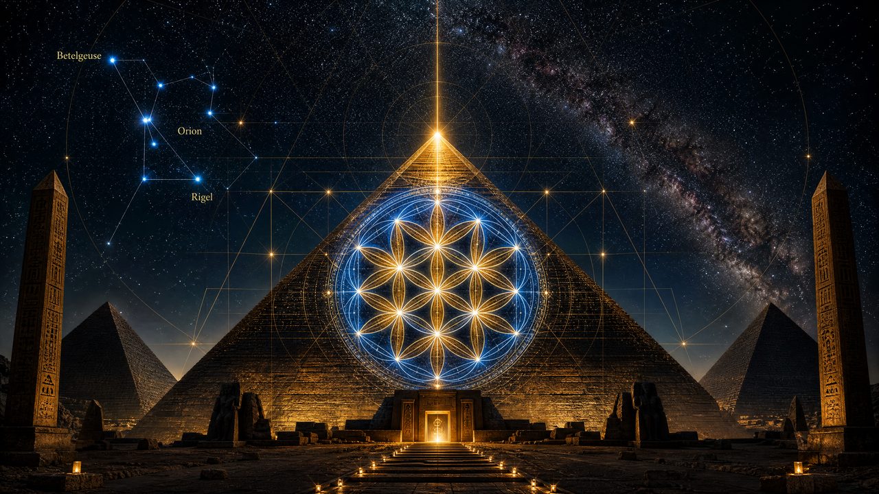 They Found a Stargate Inside the Pyramid. The 8-Petal Flower of Life & 117 Hz Frequency That Opens It.