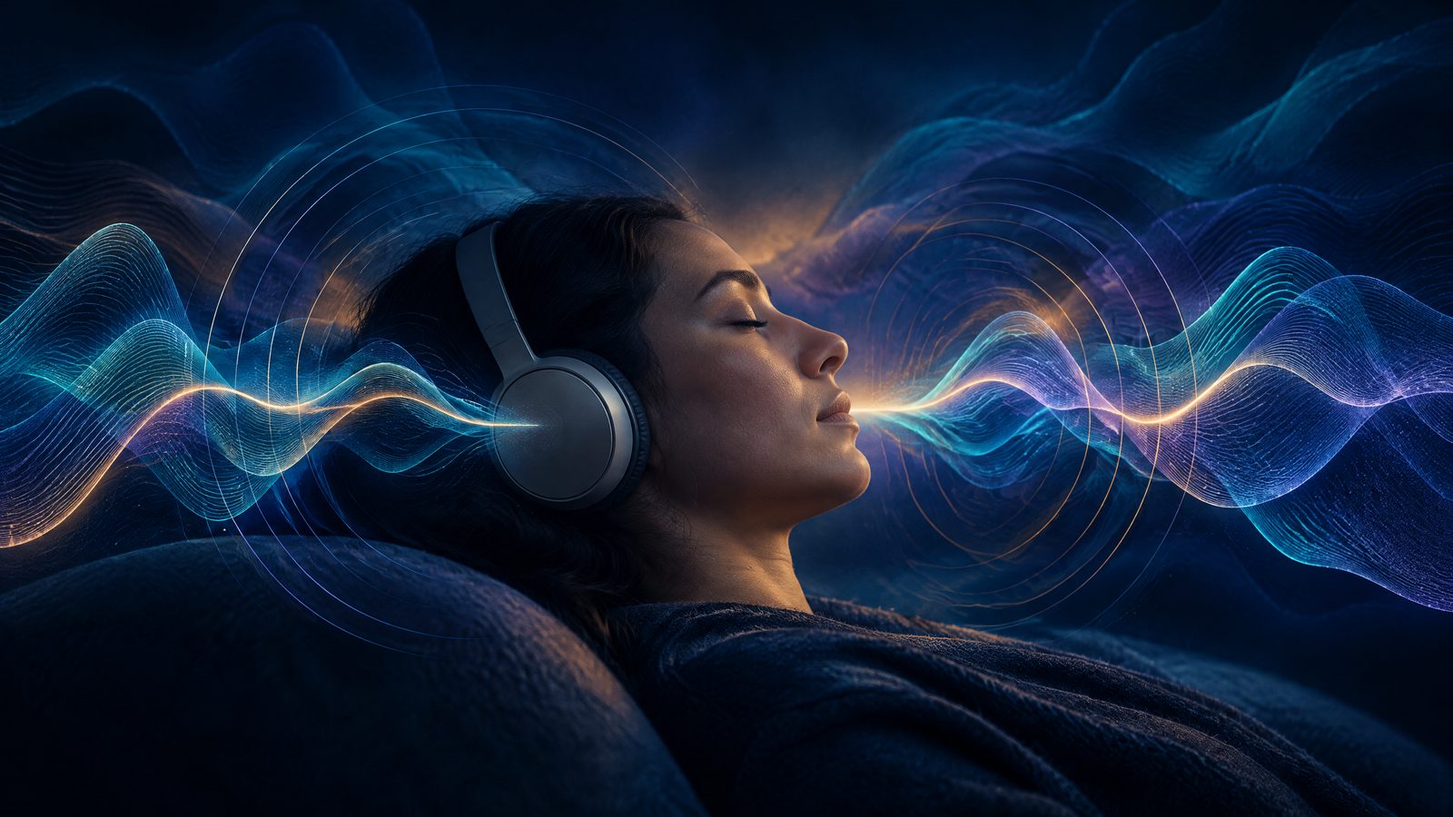 Meditation listener with paired waveforms for UltraMind 4 Hz binaural feature